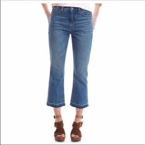 Free people high-rise cropped flare jeans